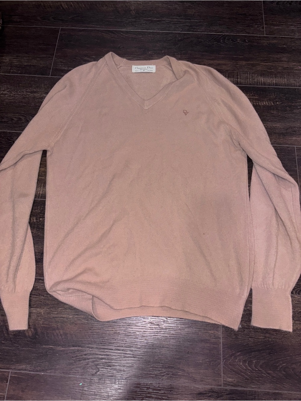 Dior Men’s V-Neck Sweater in Tan